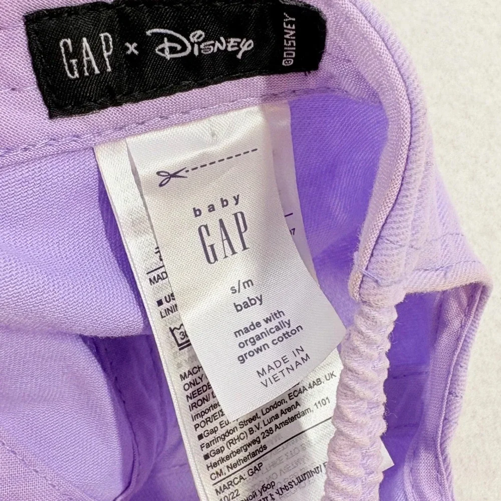 Gap Baseball Cap Baby S/M Purple Disney Mickey Mouse Rainbow Logo Hat